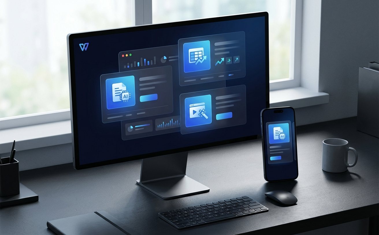 WPS AI一键生成文章框架演示