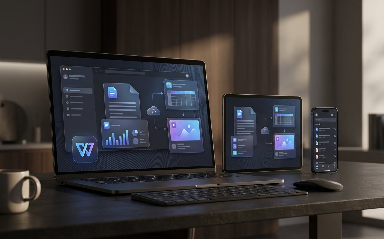 wps手机版跨设备云同步与品牌视觉展示