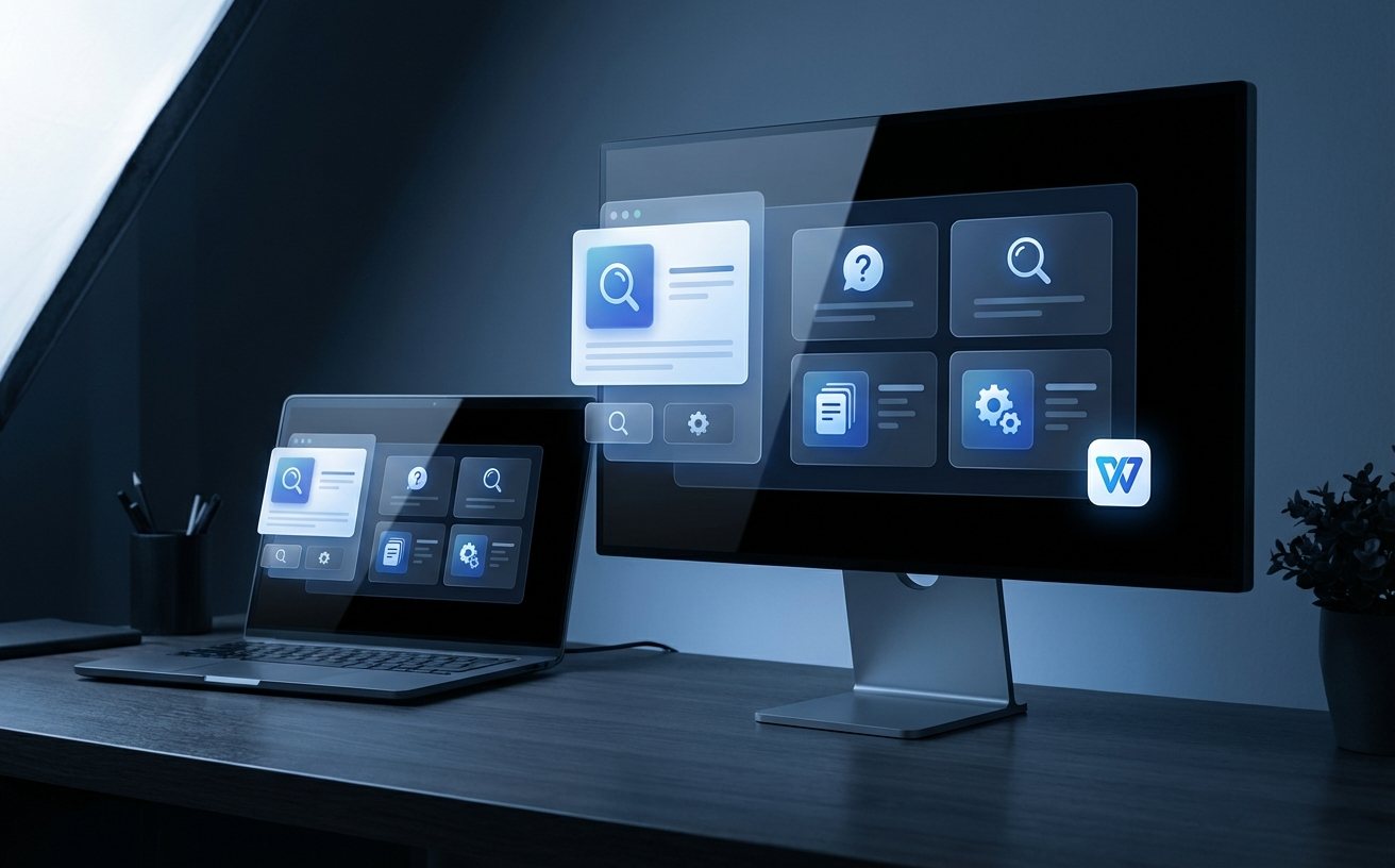 wps客服与办公支持场景展示